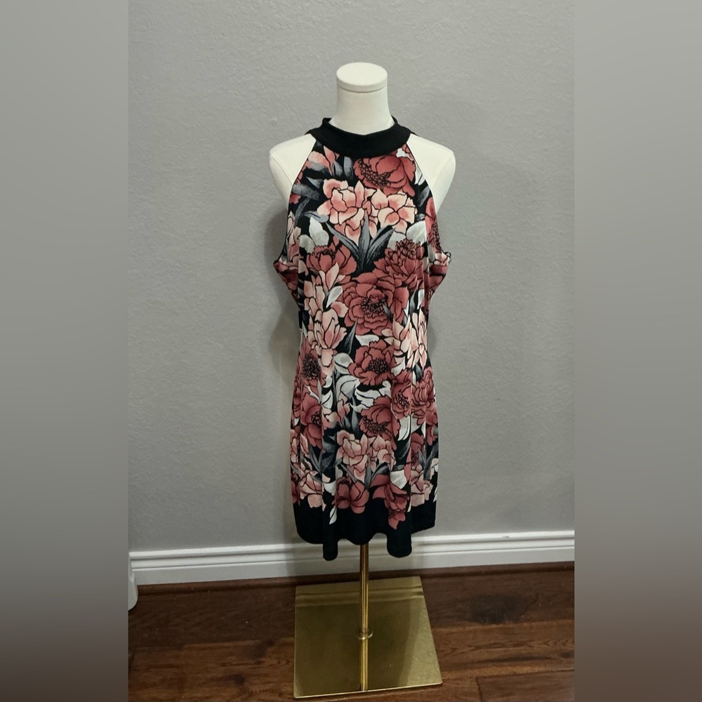 Floral Halter Neck Dress
